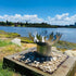 Flame Dancer Stainless Steel Fire Pit - Outdoorium