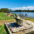 Flame Dancer Stainless Steel Fire Pit - Outdoorium