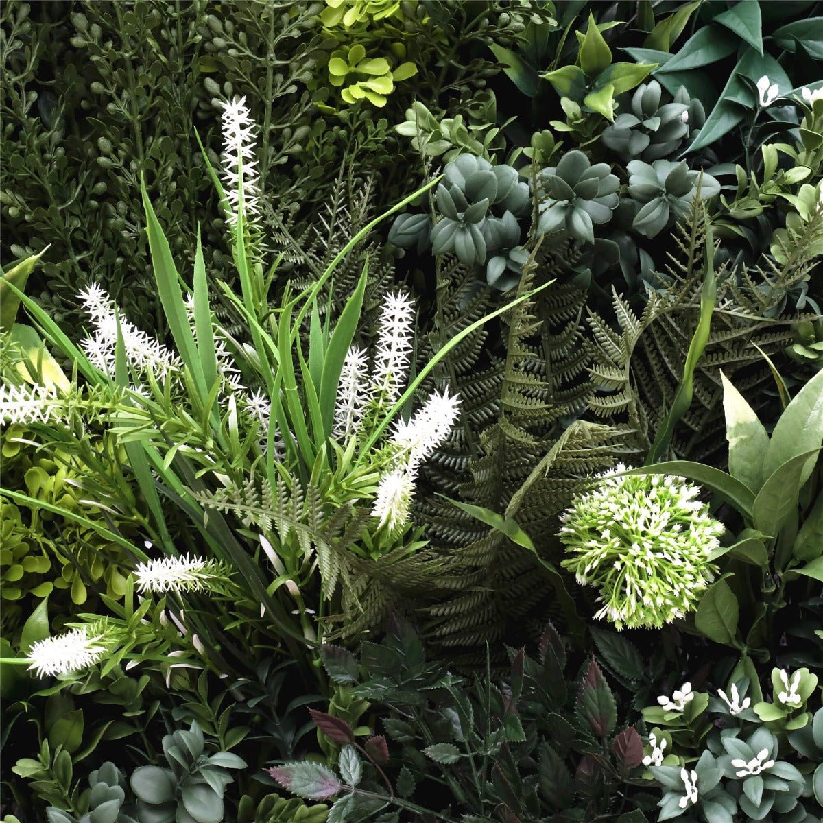 Flowering Bespoke Vertical Garden / Green Wall UV Resistant SAMPLE 45cm x 45cm - Outdoorium