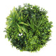 Flowering White Artificial Green Wall Disc UV Resistant 50cm (White Frame) | Outdoorium