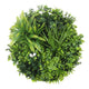 Flowering White Artificial Green Wall Disc UV Resistant 75cm (White Frame) | Outdoorium