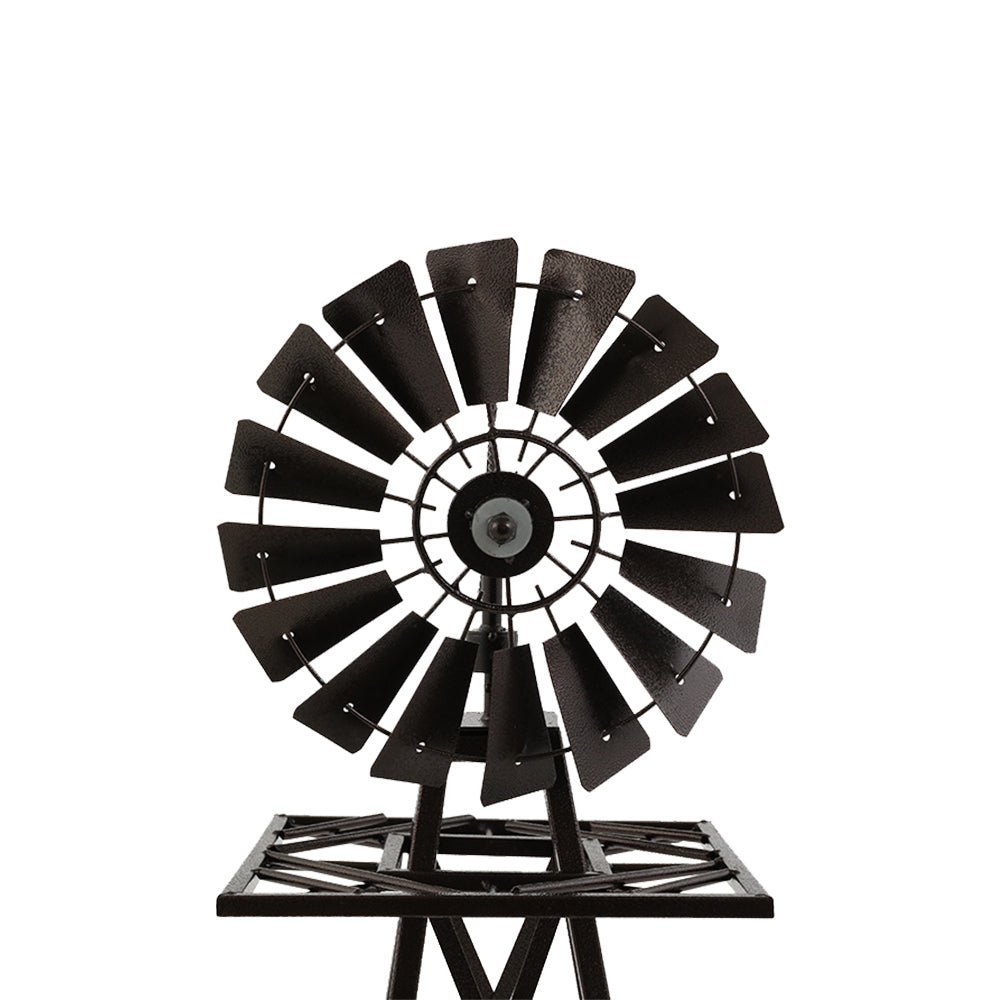 Garden Windmill 160cm Metal Ornaments Outdoor Decor Ornamental Wind Mill - Outdoorium