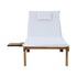 Gardeon 2x Sun Lounge Wooden Lounger Outdoor Furniture Day Bed Wheel Patio White - Outdoorium