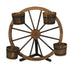 Gardeon Garden Decor Plant Stand Outdoor Ornament Wooden Wagon Wheel 80cm - Outdoorium