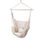 Gardeon Hammock Chair Outdoor Camping Hanging Hammocks Cushion Pillow Cream | Home & Garden > Hammocks