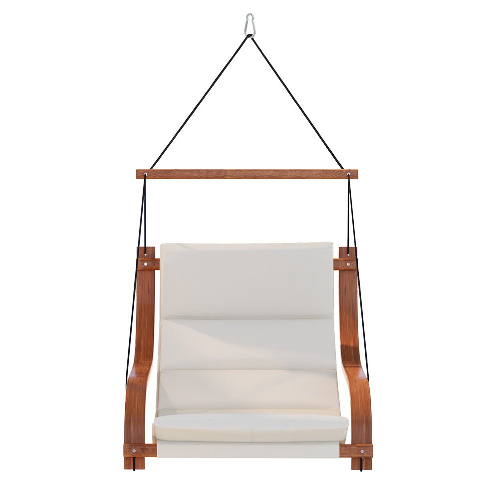 Gardeon Hammock Chair Wooden Hanging Indoor Outdoor Lounge Patio - Outdoorium