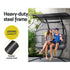 Gardeon Outdoor Furniture Lounge Hanging Swing Chair Egg Hammock Stand Rattan Wicker Grey - Outdoorium