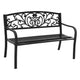 Gardeon Outdoor Garden Bench Seat Steel Outdoor Furniture 3 Seater Park Black | Outdoorium