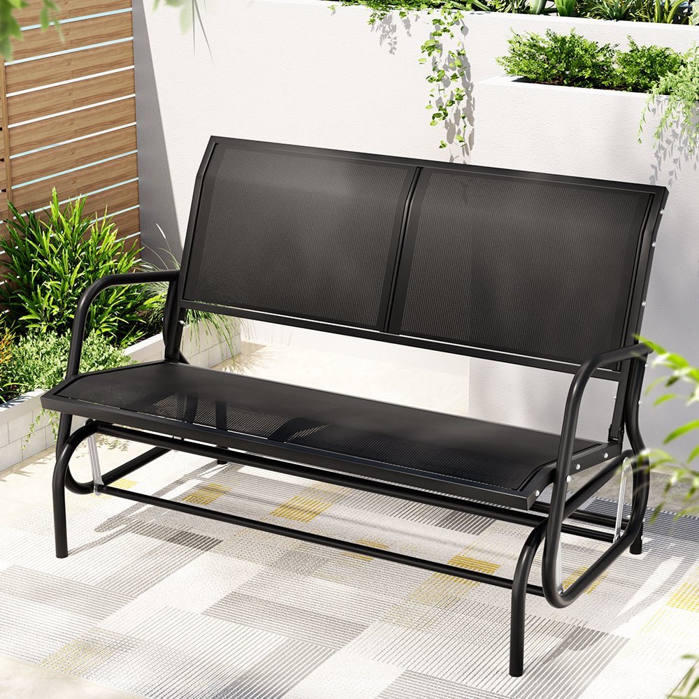 Outdoor glider rocker online bench