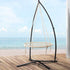 Gardeon Hammock Chair Nest Web Outdoor Swing with Steel Stand 100cm - Outdoorium