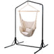Gardeon Outdoor Hammock Chair with Stand Hanging Hammock with Pillow Cream | Home & Garden Hammocks