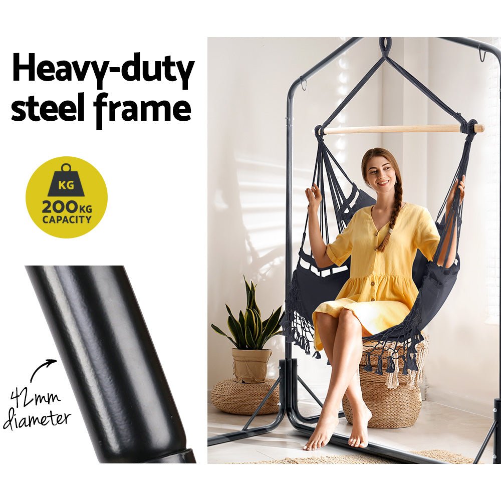 Hammock swing with online frame