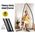 Gardeon Hammock Chair with Steel Stand Macrame Outdoor Swinging Cream - Outdoorium