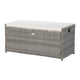 Gardeon Outdoor Storage Bench Box Wicker Garden Sheds Tools Cushion Patio Furniture Grey | Outdoorium