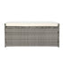 Gardeon Outdoor Storage Bench Box Wicker Garden Sheds Tools Cushion Patio Furniture Grey - Outdoorium