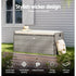 Gardeon Outdoor Storage Bench Box Wicker Garden Sheds Tools Cushion Patio Furniture Grey - Outdoorium