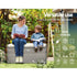 Gardeon Outdoor Storage Bench Box Wicker Garden Sheds Tools Cushion Patio Furniture Grey - Outdoorium