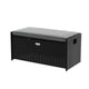 Gardeon Outdoor Storage Bench Box Wicker Garden Sheds Tools Cushion Patio Furniture Black | Outdoorium