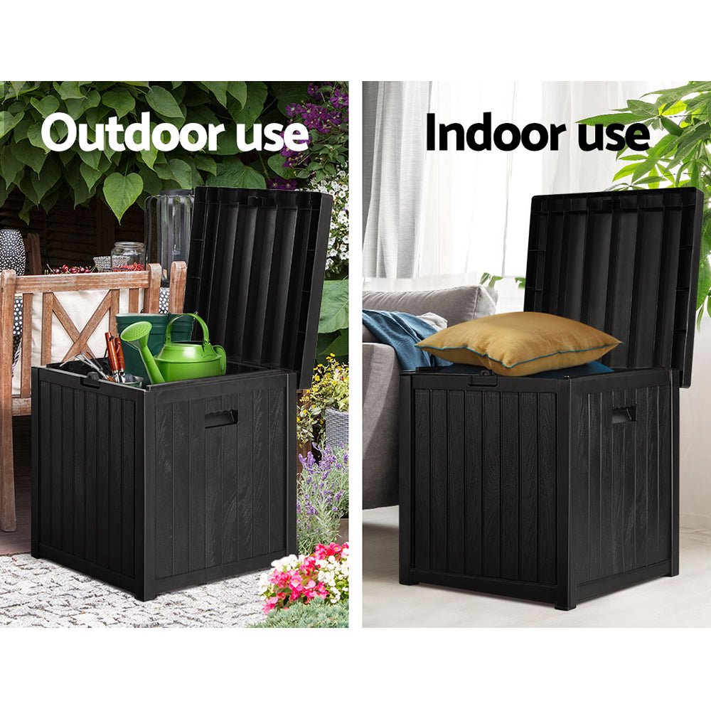 Gardeon Outdoor Storage Box 195L Bench Seat Garden Deck Toy Tool Sheds - Outdoorium