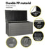 Gardeon Outdoor Storage Box 680L Container Lockable Garden Bench Tool Shed Black - Outdoorium