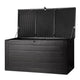 Gardeon Outdoor Storage Box 680L Container Lockable Garden Bench Shed Tool All Black | Outdoorium