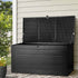Gardeon Outdoor Storage Box 680L Container Lockable Garden Bench Shed Tool All Black - Outdoorium