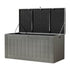 Gardeon Outdoor Storage Box 830L Container Lockable Garden Bench Tool Shed Black - Outdoorium