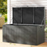 Gardeon Outdoor Storage Box 830L Container Lockable Garden Bench Tool Shed Black - Outdoorium