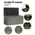 Gardeon Outdoor Storage Box 830L Container Lockable Garden Bench Tool Shed Black - Outdoorium