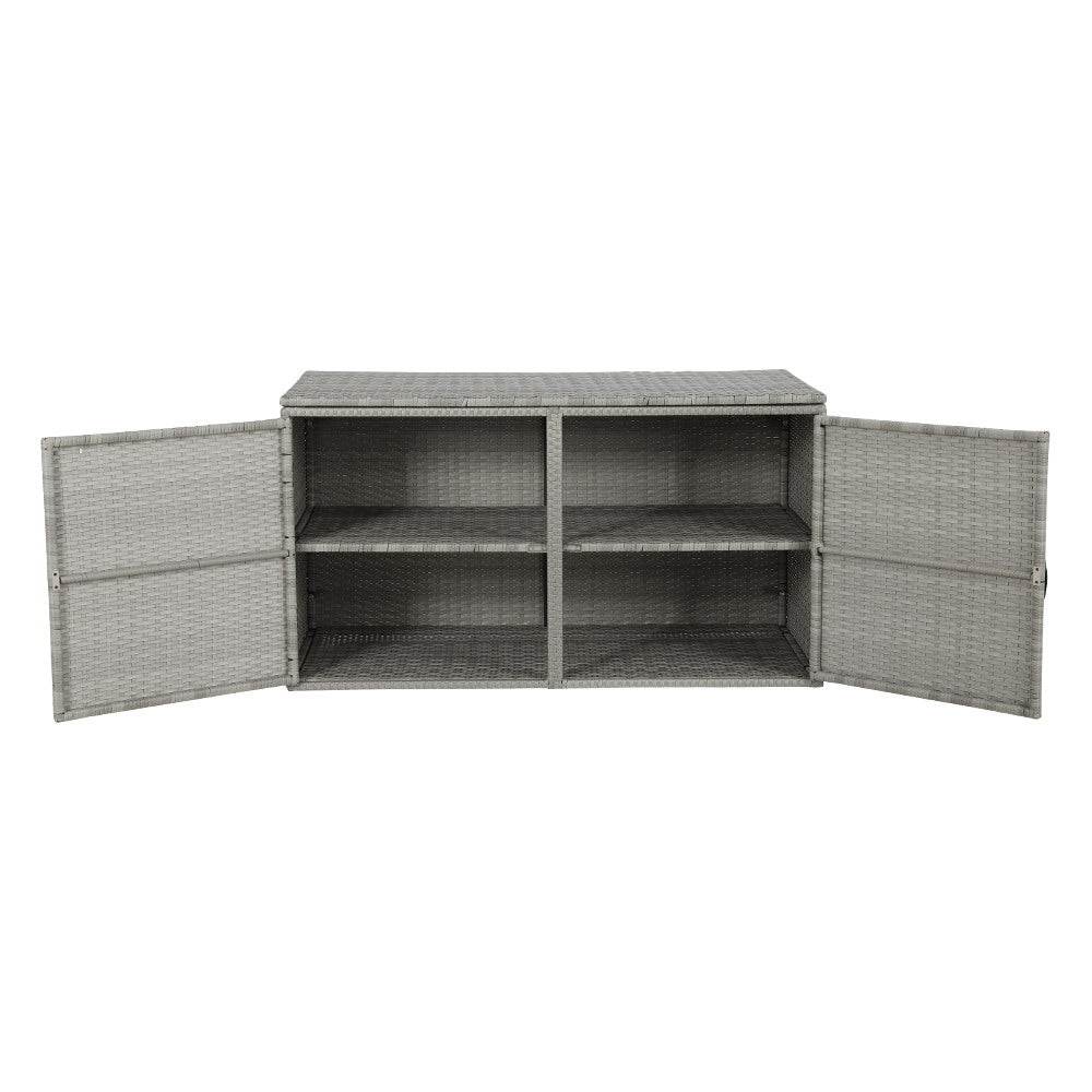 Gardeon Outdoor Storage Cabinet Box Deck Wicker Shelf Chest Garden Shed Tools - Outdoorium