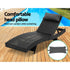 Gardeon 2PC Sun Lounge Wicker Lounger Outdoor Furniture Beach Chair Garden Adjustable Black - Outdoorium