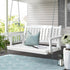 Gardeon Porch Swing Chair With Chain Outdoor Furniture Wooden Bench 2 Seat White - Outdoorium