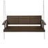 Gardeon Porch Swing Chair with Chain Outdoor Furniture 3 Seater Bench Wooden Brown - Outdoorium