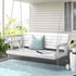Gardeon Porch Swing Chair with Chain Outdoor Furniture 3 Seater Bench Wooden White - Outdoorium