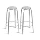 Gardeon 2x Outdoor Bar Stools Aluminum | Outdoorium