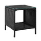 Gardeon Coffee Side Table Wicker Desk Rattan Outdoor Furniture Garden Black | Outdoorium
