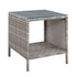 Gardeon Coffee Side Table Wicker Desk Rattan Outdoor Furniture Garden Grey - Outdoorium