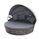Gardeon Sun Lounge Setting Wicker Lounger Day Bed Outdoor Furniture Patio Grey | Outdoorium