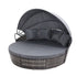 Gardeon Sun Lounge Setting Wicker Lounger Day Bed Outdoor Furniture Patio Grey - Outdoorium