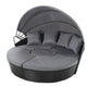 Gardeon Sun Lounge Setting Wicker Lounger Day Bed Patio Outdoor Furniture Black | Outdoorium