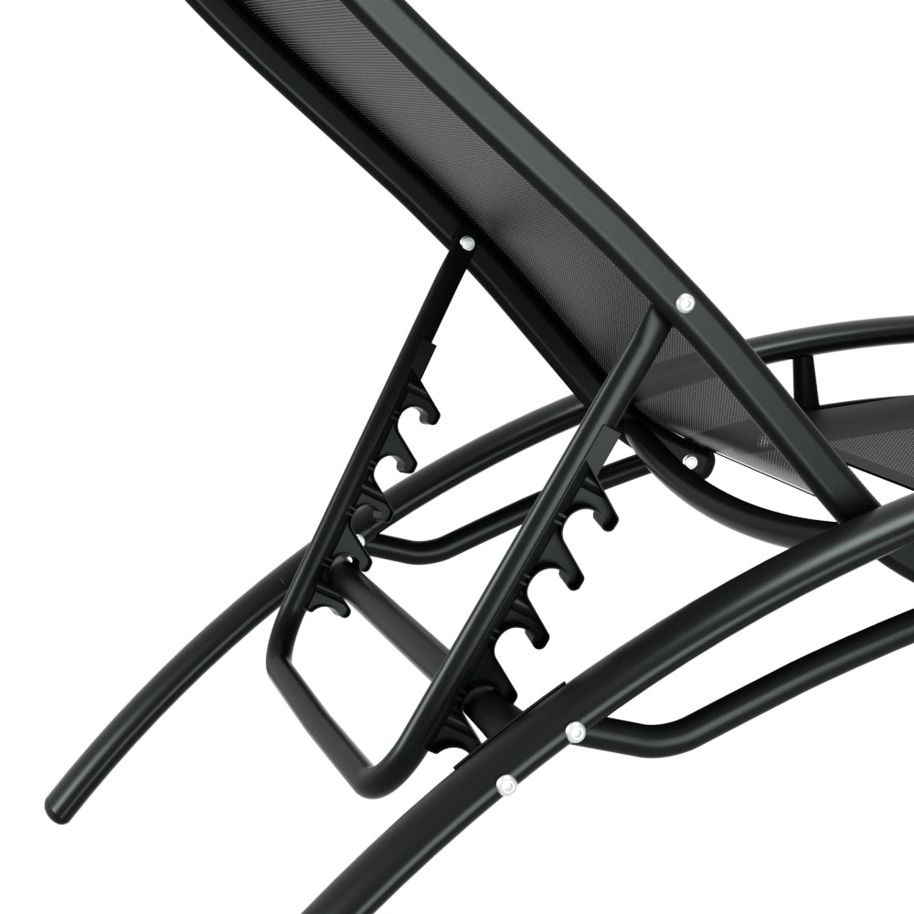 Gardeon Sun Lounger Chaise Lounge Chair Table Patio Outdoor Setting Furniture - Outdoorium