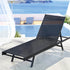 Gardeon Sun Lounge Outdoor Lounger Steel Beach Chair Patio Furniture Black - Outdoorium