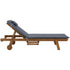 Gardeon 2x Sun Lounge Wooden Lounger Outdoor Furniture Day Bed Wheel Patio Grey - Outdoorium