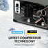 GECKO 92L Dual Zone Portable Fridge / Freezer, SECOP German Brand Compressor, for Camping, Car, Caravan - Outdoorium