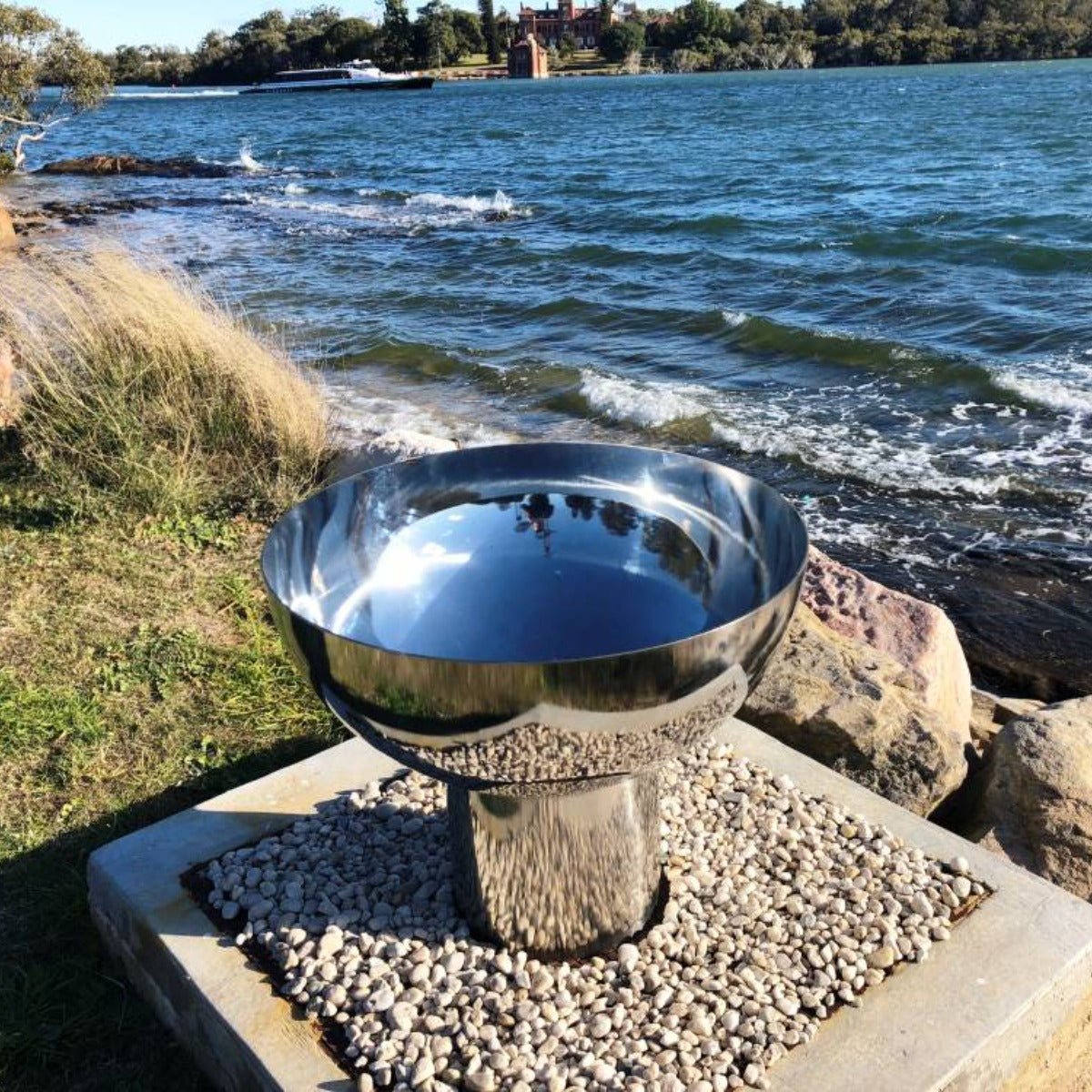 Goblet Stainless Steel Fire Pit - Outdoorium