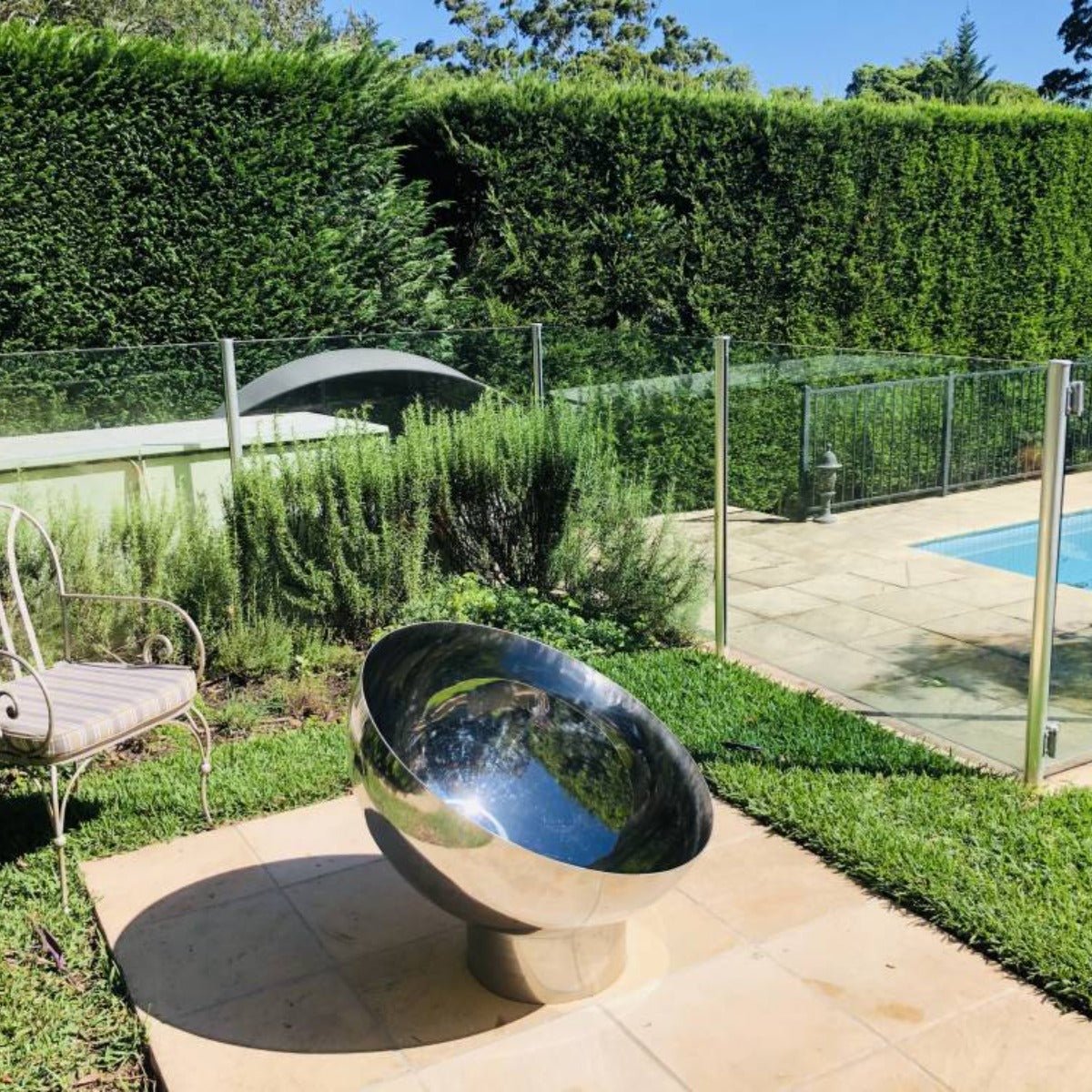 Goblet Stainless Steel Fire Pit - Outdoorium