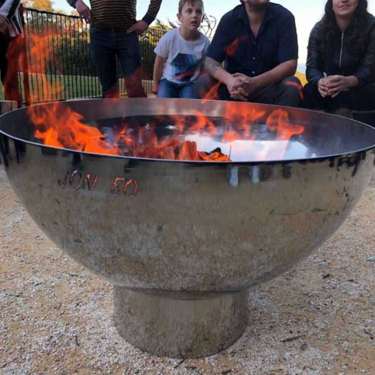 Goblet Stainless Steel Fire Pit - Outdoorium