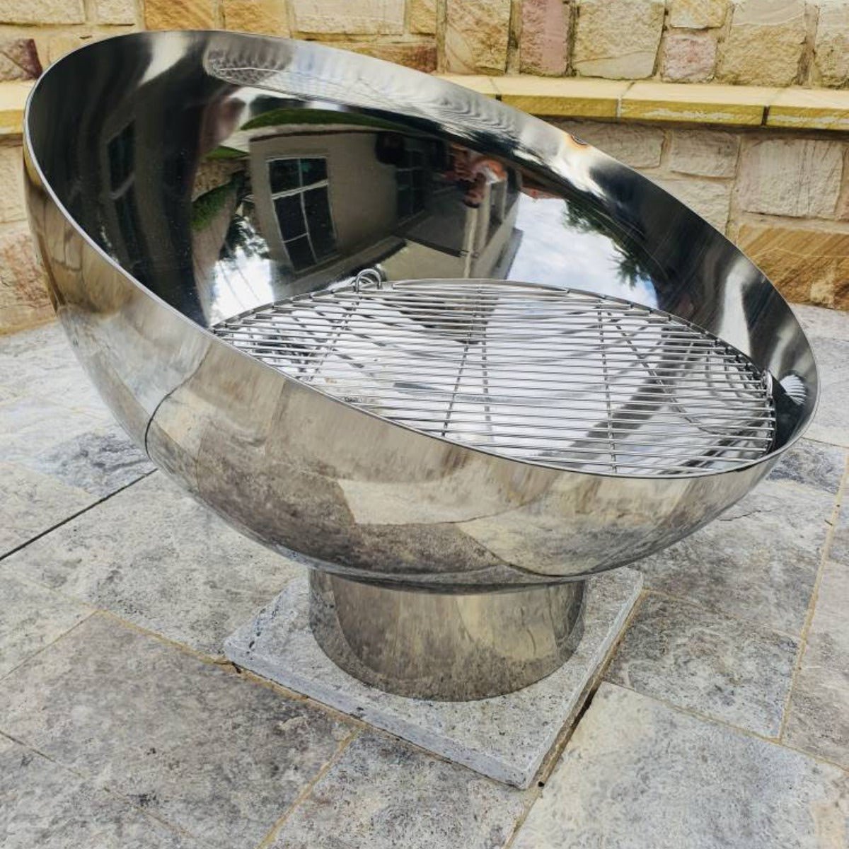 Goblet Stainless Steel Fire Pit - Outdoorium