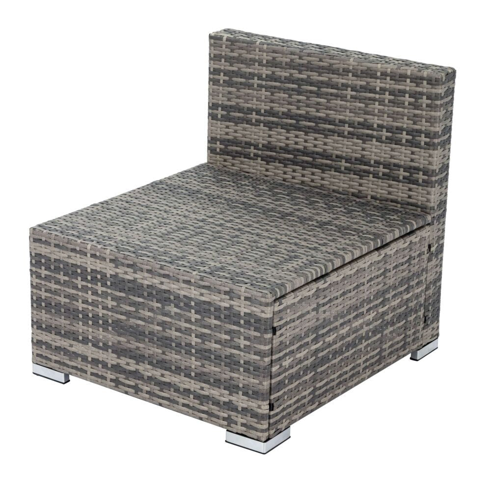 Grey Armless Outdoor Sofa Set - Outdoorium
