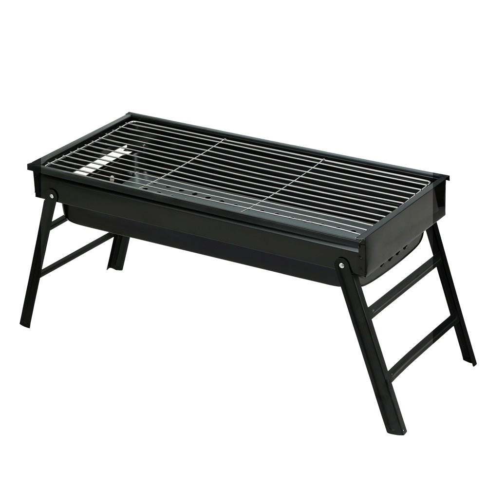 Grillz Charcoal BBQ Grill Smoker Portable Barbecue Outdoor Foldable Camping - Outdoorium